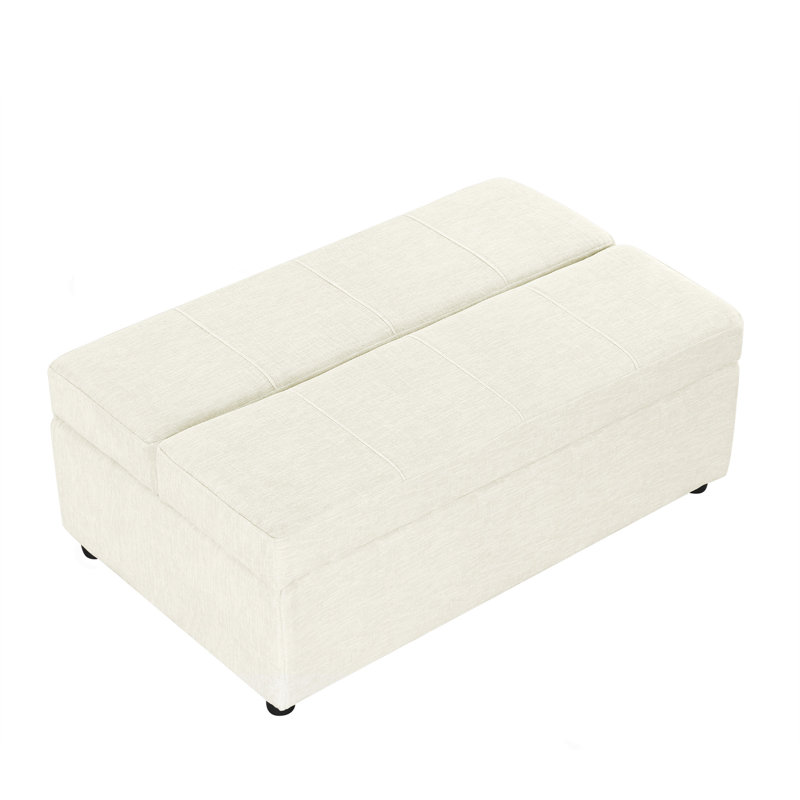 Lit simple escamotable avec repose-pieds et lit d'invité convertible avec matelas