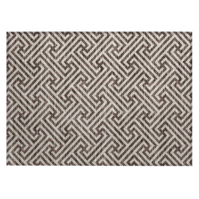 Washable Geometric Indoor / Outdoor Rug