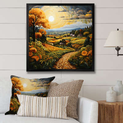 Farm Harvest Symphony Pointillism I - impression