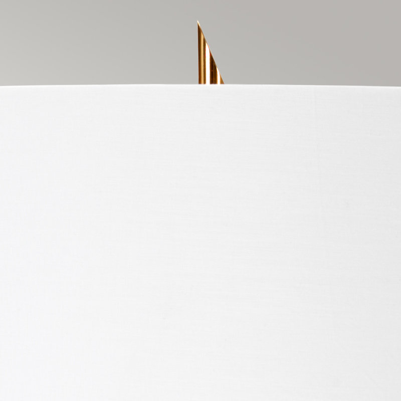 Morrowville Metal Table Lamp, White