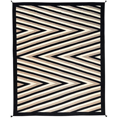 Tapis très grand, 12 pi x 14 pi 10 po, blanc albâtre, tissé à la main, tissé à la main, 100% laine, XL
