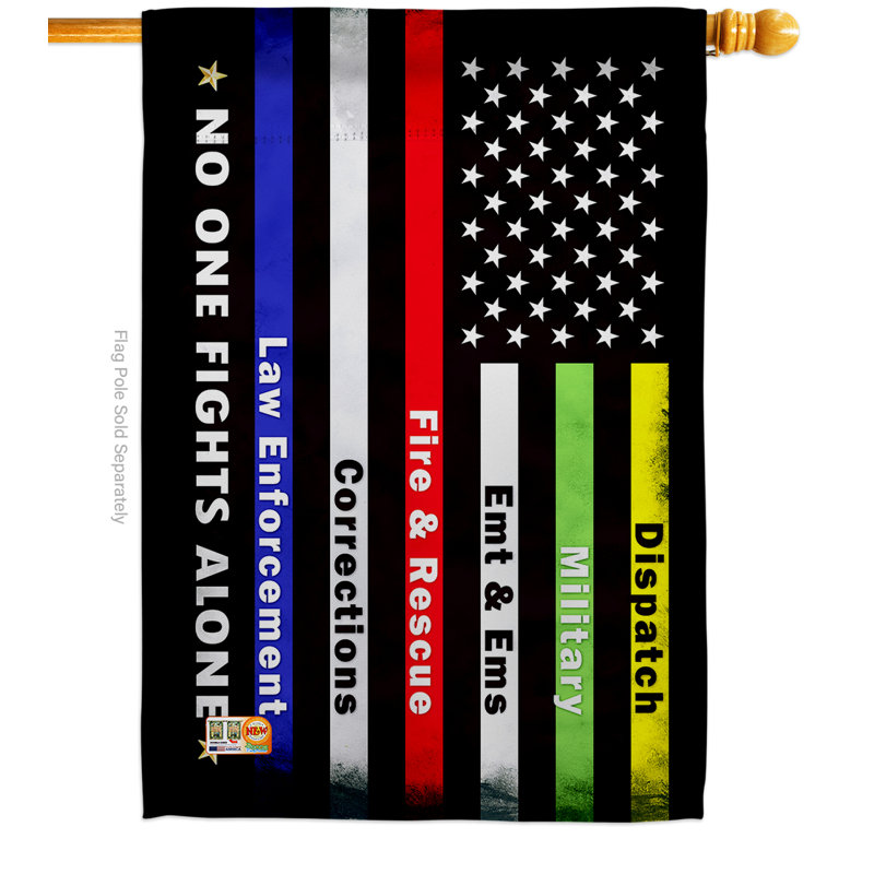Aucun seul oreillers à 2 côtés en polyester 28 x 40 po drapeau maison