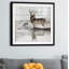 Rustic Misty Deer - reproduction d'art encadrée-634378348