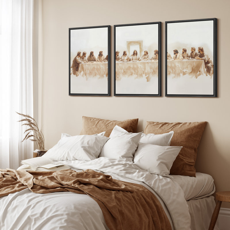 «The Last Supper», impression sur toile encadrée de décorations murales de chambre à coucher, H 36 po x l 24 po