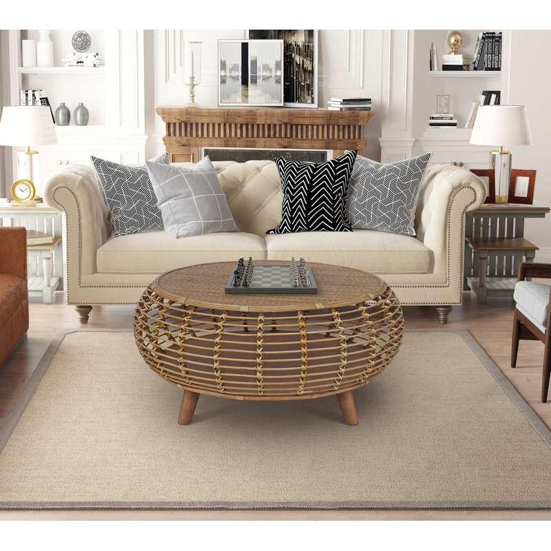 Costas Single Coffee Table, Natural
