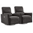 Fauteuil inclinable électrique pivotant en cuir véritable Sant (ensemble de 2)