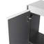 Armoire latérale de salle de bain 12 po, 2 portes à fermeture douce, conception à fixation flottante