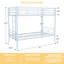 Lit superposé simple en métal, convertible en deux lits séparés, rouille - construction, antidérapant, lit à poids limité de 350 lb pour et adolescents, taille, fonction, cadre de lit en acier, stable