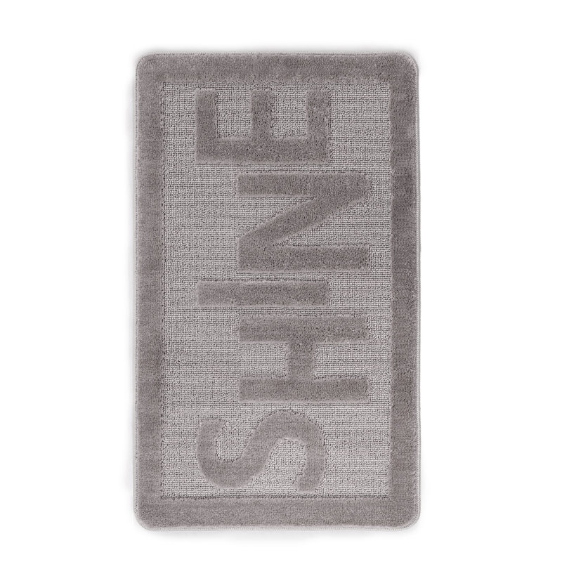 Non-Slip Bathmat, Grey, 23.6 x 39.4 Inches | 100% Polypropylene, 10 mm Total Thickness, 1300 g/m² | Machine Washable at 30°F, Vacuum Friendly | Perfect for Bathroom Safety & Comfort, Durable Design