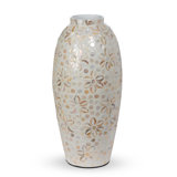 Capraia Coast Large Floral Vase, Mother Of Pearl