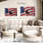 Lelar US Flag And Flying Bald Eagle-108092812