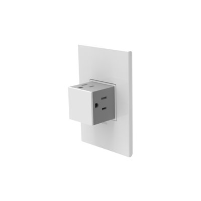 Adorne 15A 1-Gang Tamper-Resistant Pop-Out Outlet