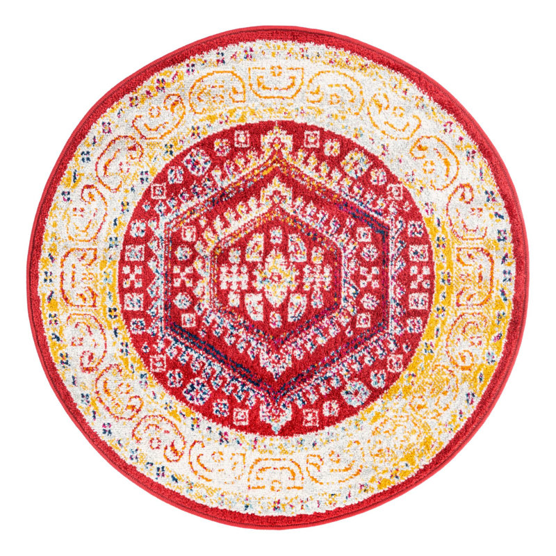 Aurelia Oriental Indoor Rug, Round 3'