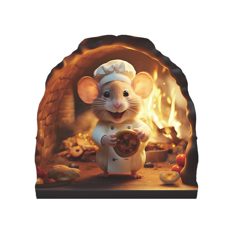 Mouse Hole 3DWall, autocollants muraux de souris, autocollants muraux faits à la main, adhésifs muraux de souris, décorations murales pour la maison
