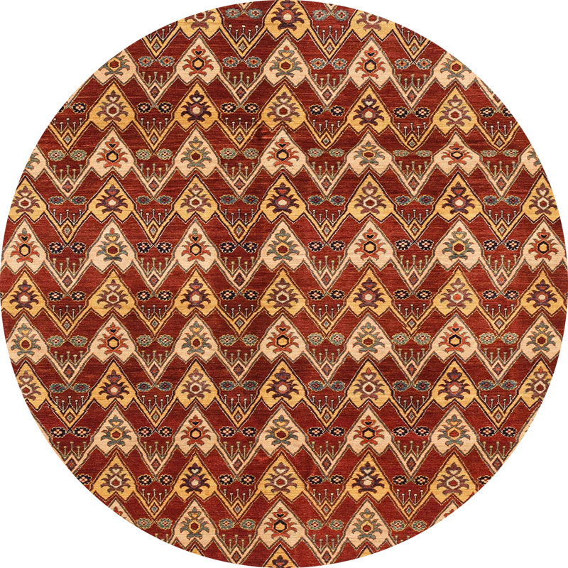 Abstract Indoor Rug, Round 3'