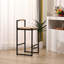 Chaise d'appoint en cuir avec comptoir-131275124-131275125