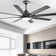 Brixham 66 Inch Large Ceiling Fan With Dimmable Led Light 8 ABS Blades Smart Remote Control Reversible DC Motor For Living Room
