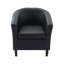 Fauteuil demi-tonneau en cuir 28 po Seldon-1913726885