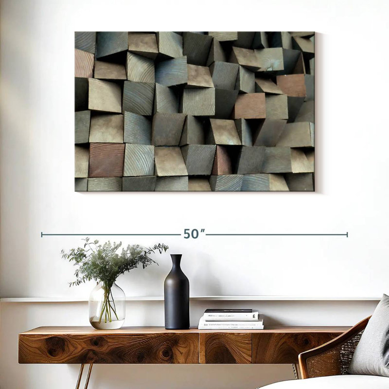 Avery Square Abstract, 26" H x 39" W