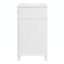 Meuble-lavabo de 24 po en bois massif avec lavabo en céramique, portes à fermeture douce et rangement dissimulé, style rétro en blanc-1871510953