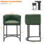 Tabouret de bar rembourré en similicuir-2001614379