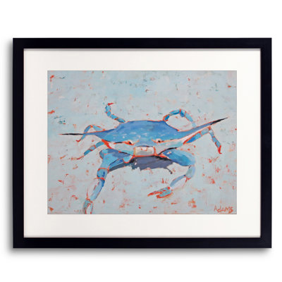 Blue Crab 2 Print by Phyllis Adams