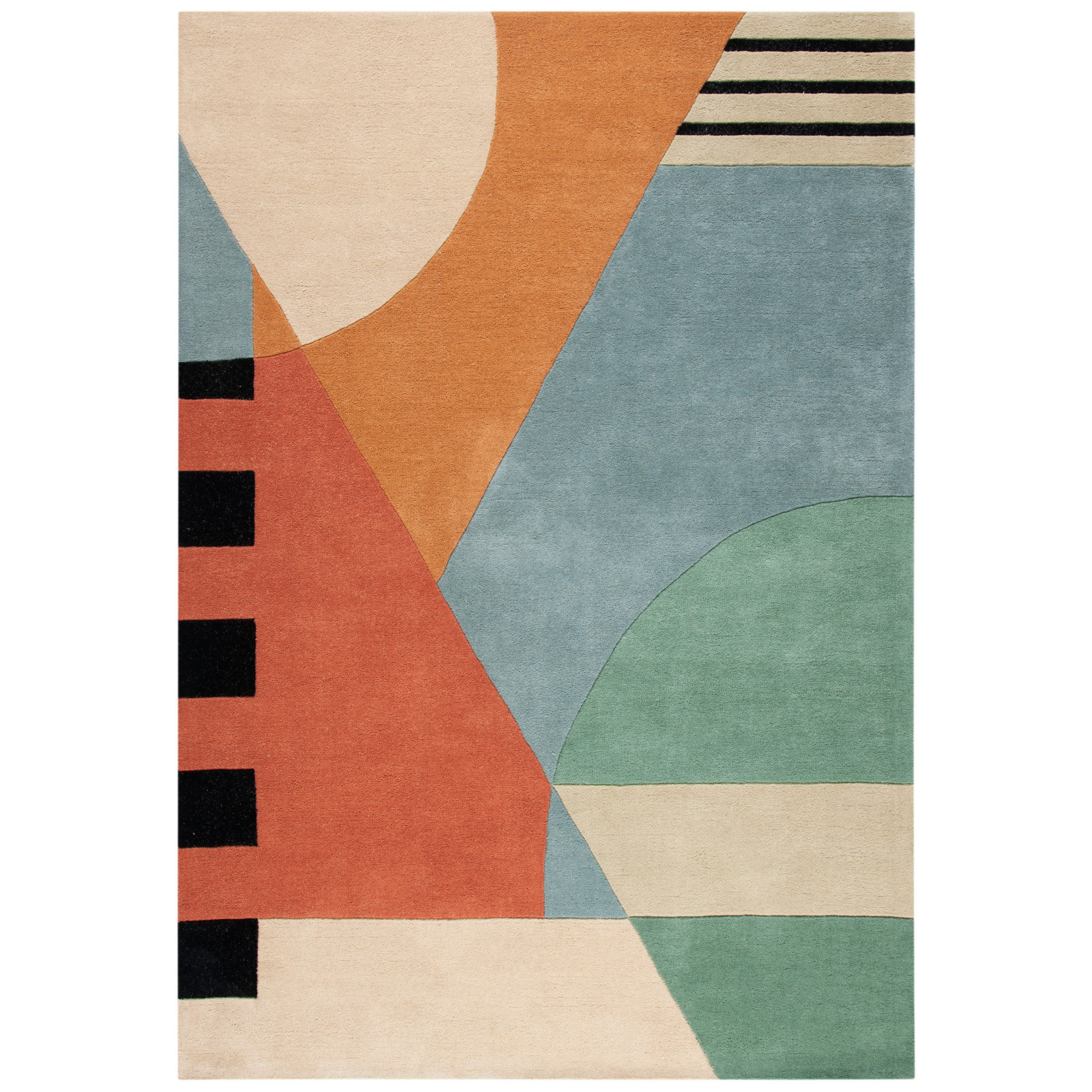 AllModern Abstract Hand-Tufted Wool Gold Area Rug & Reviews | Wayfair