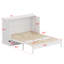 Lit escamotable avec système de rangement de tiroir intégré-1461785459
