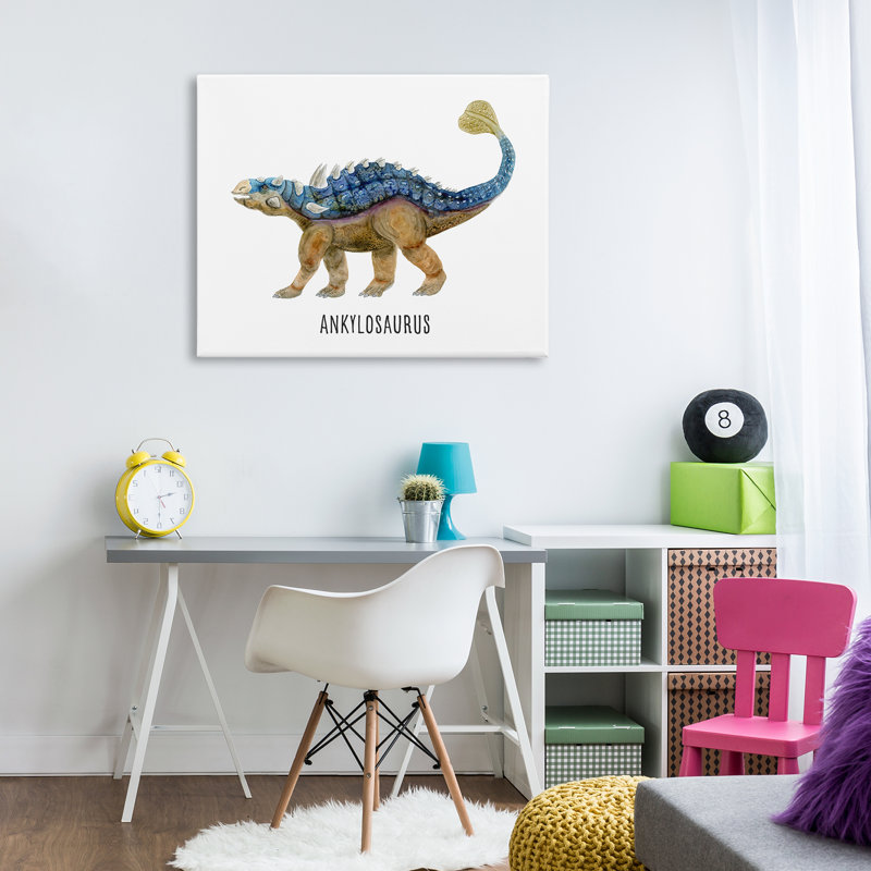  «Ankylosaurus Dinosaur Apprendre» par Brett Blumenthal, H 30 po x l 40 po