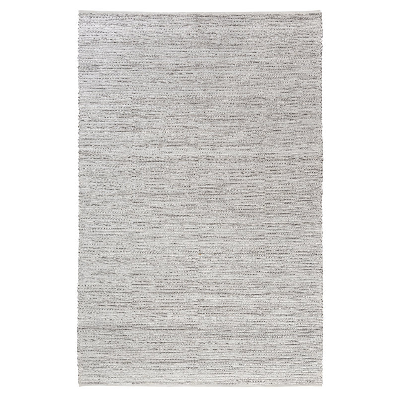  Tapis intérieur/extérieur contemporain en polyester uni tissé à la main, Rectangulaire 2 pi x 3 pi, Brown/Ivory