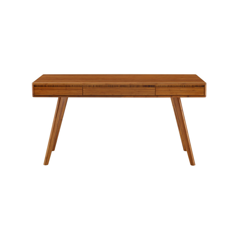 Bureau en bois massif Lacey, Ambre