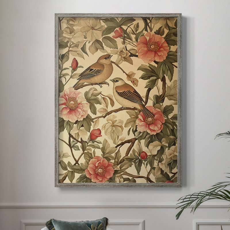 Reproduction encadrée de la série CXIV de la série WORMIS - Bois massif, H 11 po x l 9 po