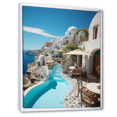 «Grèce Santorini Beautiful Cityscape II - Landscape & Nature», reproduction d'art sur toile FL72616
