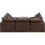 Ensemble modulaire de coin en velours 6 pièces Itala-94482515