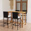 Ensemble de salle à manger à hauteur de barre rectangulaire pour 6 personnes 55,1 po Sham-799760007-763120909