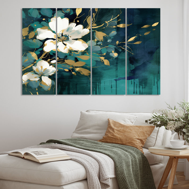 Glam Plants & Flowers Wall Decor on Metal