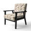 Vintage Florals II - Upholstered Bohemian & Eclectic Accent Arm Chair