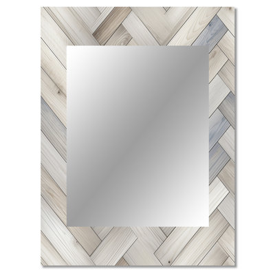 Deovion Nordic Elegance - Geometric  Large Wall Mirror, Geometric Unique Mirror, Printed Metal Art