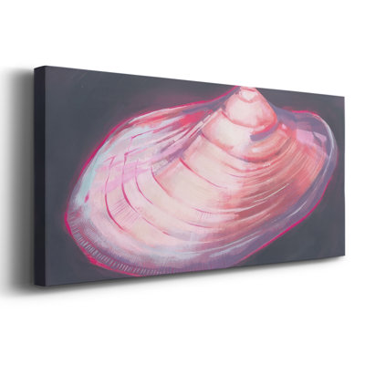 Neon Shell I - Toile tendue avec châssis - Prêt à accrocher