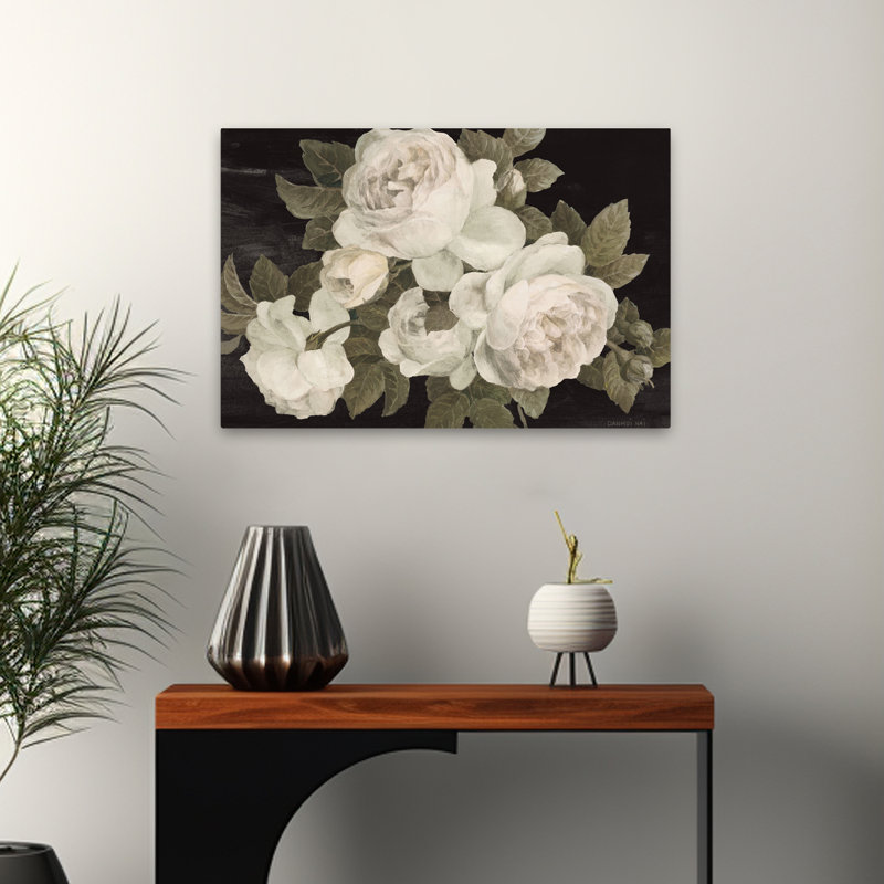 Fleurs florales - Roses antiques, H 16 po x l 24 po