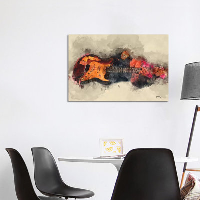 Popa Chubby's Electric Guitar - Wrapped Canvas Gallery-Wrapped Canvas Giclée