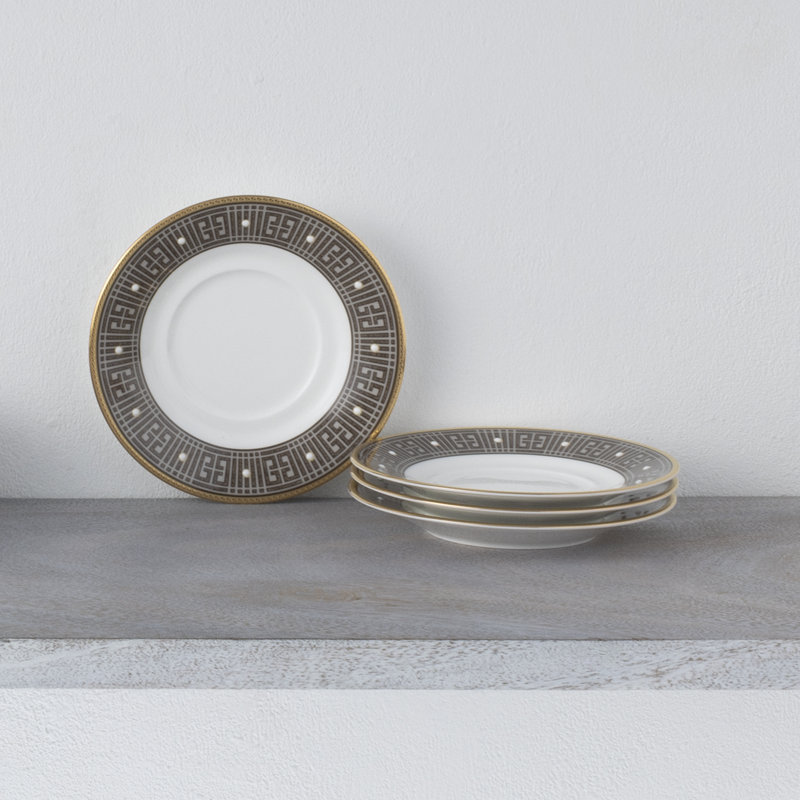 Soucoupes Noritake Infinity, 6 po, Bronze