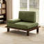 100.1Cm Corduroy Armless Convertible Sofa & Chaise-255737289