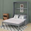Grand lit escamotable mural avec coussin
