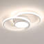 Dajour 2-Light Acrylic LED Semi Flush Mount