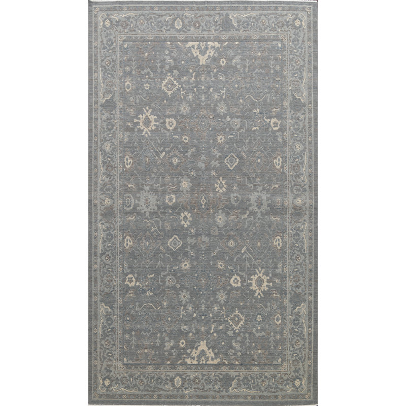Tapis gris en laine
