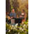 Planika -  Square Table High Gas Fire Pit With Attachable Table