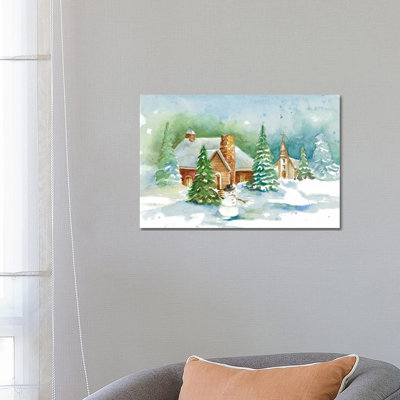 Holiday Town I 1 Piece Wrapped Canvas Painting