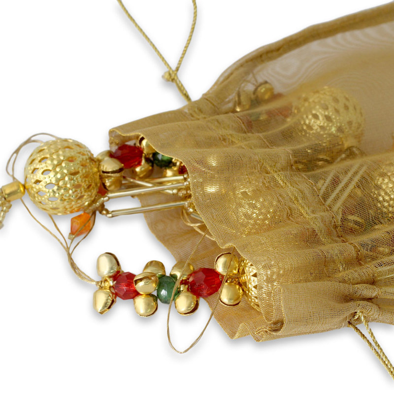 Ornement en forme de cloche perlée