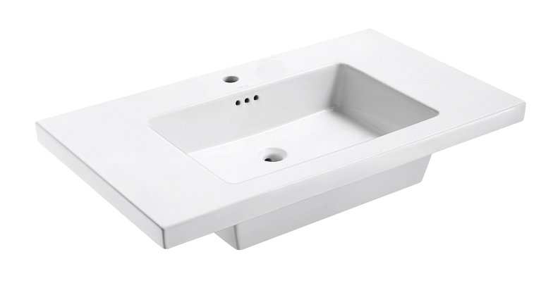 Eclipse 37" Single Bathroom Vanity Top, Single